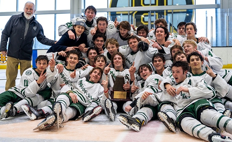 Marshfield hockey with the Ed Burns Coffee Pot