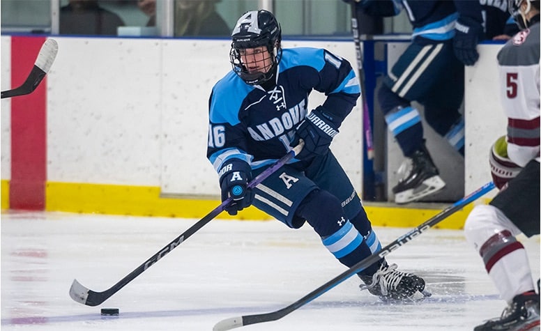 Caroline Averill had a goal and three assists in Phillips Andover's win over Loomis Chaffee. (Patrick Donnelly/NEHJ)