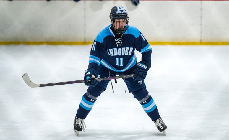 Maggie Averill scored in Andover's win over Williston. (Patrick Donnelly/NEHJ)