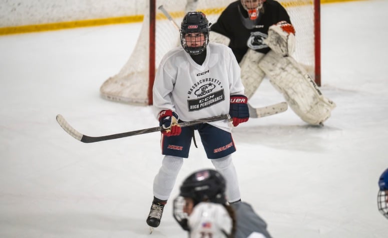 Avah Miller put up 29 points in 38 games for NAHA Navy this season. (Patrick Donnelly/NEHJ)