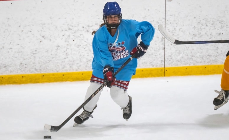 Caitlin Byrne was a standout with the Ridgefield/Danbury co-op this past season. (Patrick Donnelly/NEHJ)