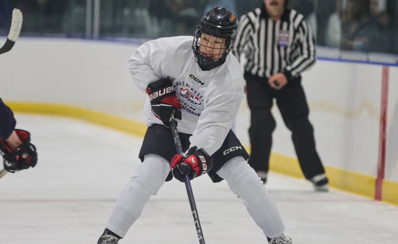 Austin Wu is one of the 2010s who made it to the Mass. Hockey Final 40. (Brian Kelly/NEHJ)