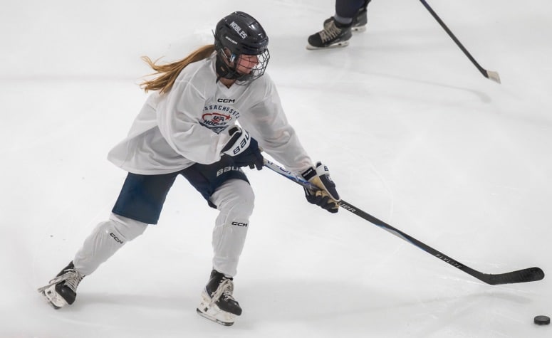 Liz Levering had 11 points as a freshman at Nobles last season. (Patrick Donnelly/NEHJ)