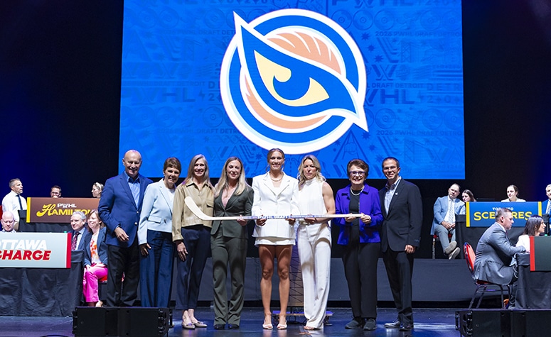 The Vancouver Goldeneyes took Caroline Harvey (Salem, N.H.) with the first pick. (PWHL)
