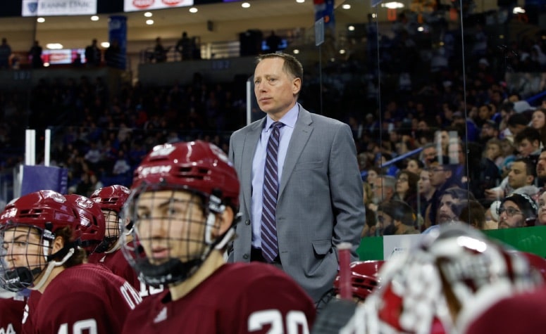 Greg Carvel coached UMass to a national championship in 2021. (Richard T Gagnon/Getty Images)